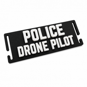 POLICE DRONE PILOT MOLLE PATCH 3D PRINTED